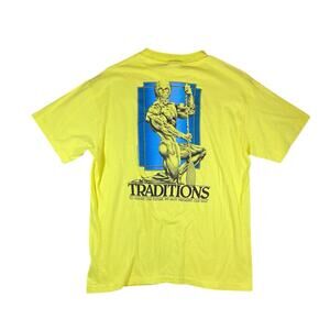 Vintage 80s Hawaiian Warrior Single Stitch Tee - L